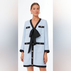 NWT Tuckernuck Pomander Place Coco Tweed Bow Mini Dress. XL